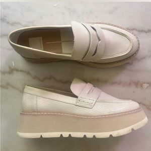 Women's dolce vita cream Platform Loafers